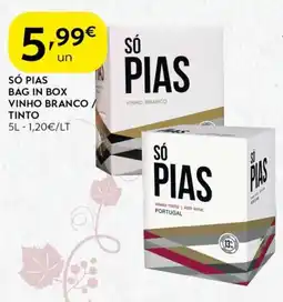 Só pias bag in box vinho branco/ tinto