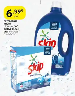 Detergente roupa líquido / pó active clean skip