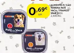 Spar Alimento p/ cão terrina paté vaca/frango spar promoção