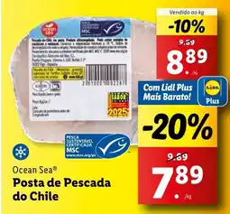 Lidl Ocean Sea Posta de Pescada do Chile promoção