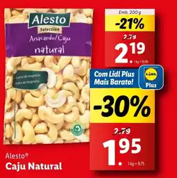 Lidl Alesto Caju Natural promoção