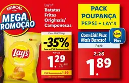 Lidl Lay's Batatas Fritas Originais/ Camponesas promoção