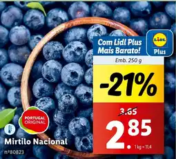 Lidl Mirtilo Nacional promoção