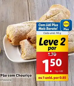 Lidl Pão com Chouriço promoção