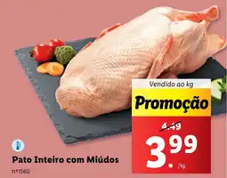 Lidl Pato Inteiro com Miúdos promoção