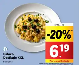 Lidl Paloco Desfiado XXL promoção