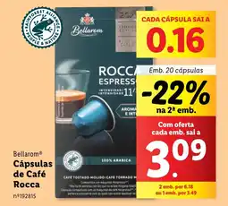 Lidl Bellarom Cápsulas de Café Rocca promoção