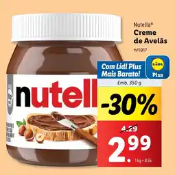 Lidl Nutella Creme de Avelãs promoção