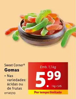 Lidl Sweet Corner Gomas promoção