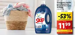 Lidl Skip Detergente Líquido para Máquina da Roupa Active Clean 76 Doses promoção