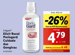 Lidl Colgate Elixir Bucal Periogard Cuidado das Gengivas promoção