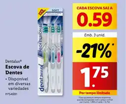 Lidl Dentalux Escova de Dentes promoção