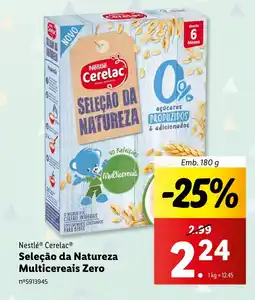 Lidl Nestlé Cerelac Seleção da Natureza Multicereais Zero promoção