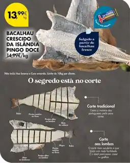 Pingo Doce Bacalhau crescido da islândia pingo doce promoção