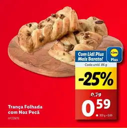 Lidl Trança Folhada com Noz Pecã promoção