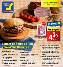 Lidl Perna de Porco sem Osso promoção