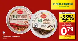 Lidl Milbona Iogurte Bio com Muesli promoção