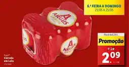 Lidl Argus Cerveja em Lata promoção
