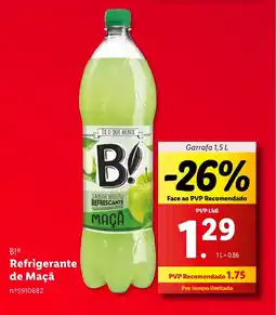 Lidl B! Refrigerante de Maçã promoção