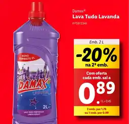 Lidl Damax Lava Tudo Lavanda promoção