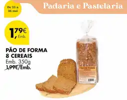 Pingo Doce Pão de forma 8 cereais promoção