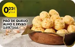 Pingo Doce Pão de queijo alho e ervas promoção