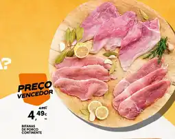 Continente Bifanas de porco continente promoção