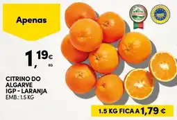 Continente Citrino do algarve igp - laranja promoção