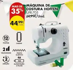 Pingo Doce Máquina de costura hoffen ufr-705 promoção