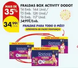 Pingo Doce Fraldas box activity dodot promoção