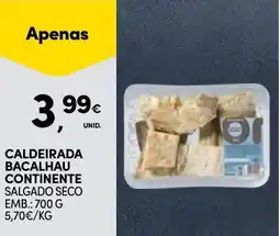 Continente Caldeirada bacalhau continente salgado seco promoção