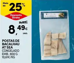 Continente Postas de bacalhau at sea congelado promoção