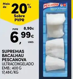 Continente Supremas bacalhau pescanova ultracongelado promoção