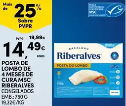 Continente Posta de lombo de 4 meses de cura msc riberalves congelados promoção