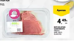 Continente Bife de atum continente fresco promoção
