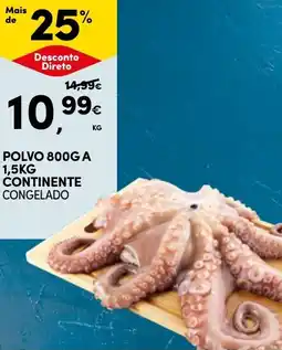 Continente Polvo 800ga 1,5kg continente congelado promoção