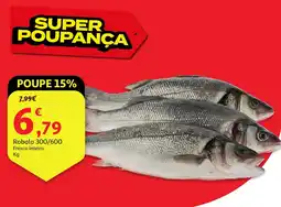 Auchan Robalo 300/600 Fresco Inteiro promoção