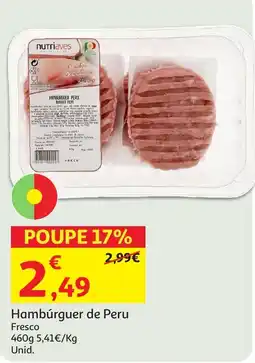 Auchan Hambúrguer de Peru Fresco promoção