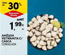 Continente Amêijoa vietnamita c/ casca congelada promoção