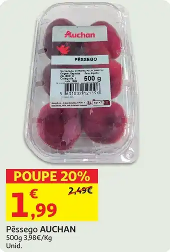 Auchan Pêssego AUCHAN promoção
