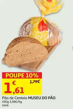 Auchan Pão de Centeio MUSEU DO PÃO promoção