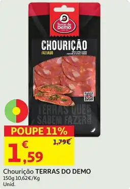 Auchan Chourição TERRAS DO DEMO promoção