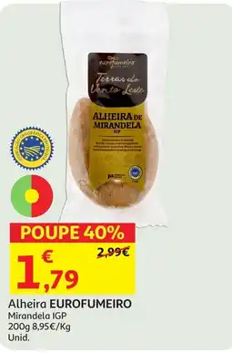Auchan Alheira EUROFUMEIRO Mirandela IGP promoção