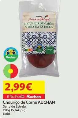 Auchan Chouriço de Carne AUCHAN Serra da Estrela promoção