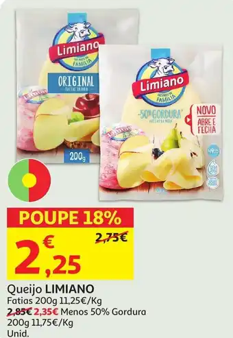 Auchan Queijo LIMIANO Fatias promoção
