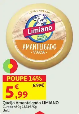 Auchan Queijo Amanteigado LIMIANO Curado promoção