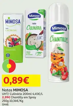 Auchan Natas MIMOSA promoção