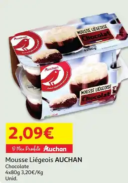 Mousse Liégeois AUCHAN