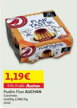 Auchan Pudim Flan AUCHAN promoção