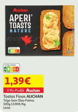 Auchan Tostas Finas AUCHAN promoção